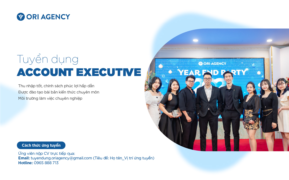 Ori Agency tuyển dụng Account Executive